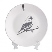 Тарелка керамическая 27 см с принтом BIRD